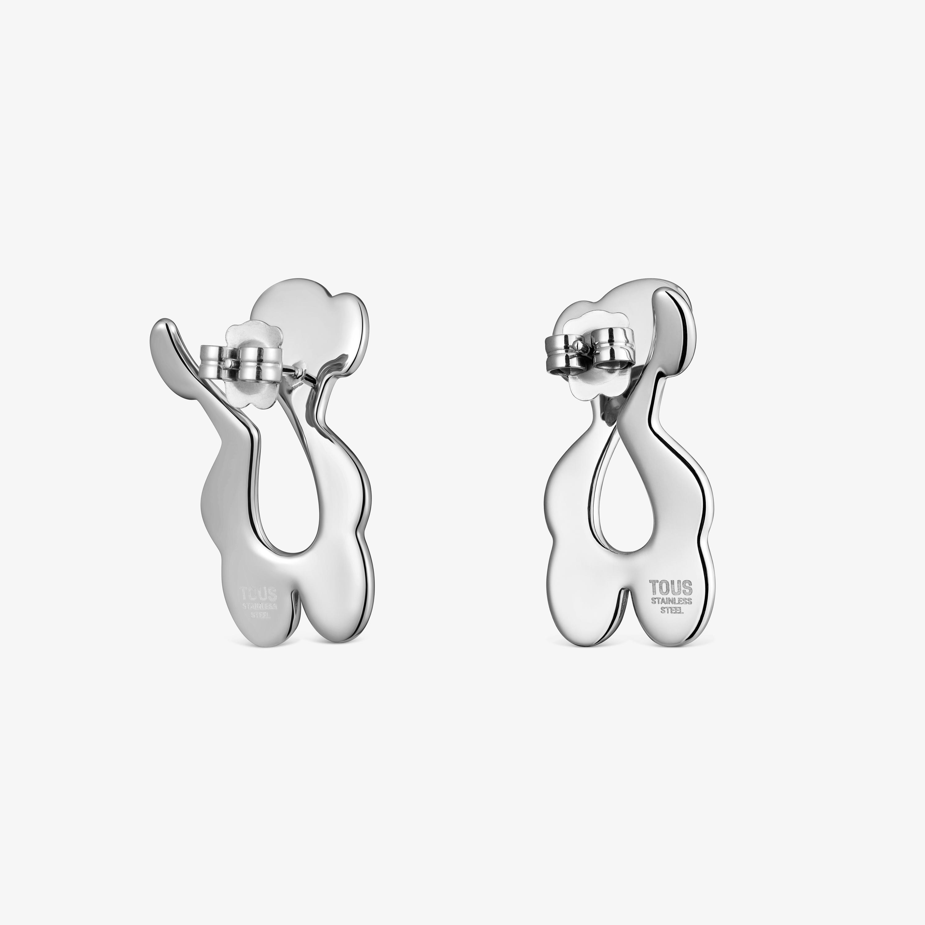 Steel bear Earrings TOUS Strain