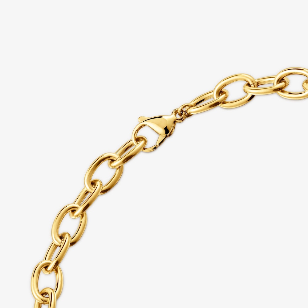 Red and gold-colored steel bear Necklace TOUS Strain
