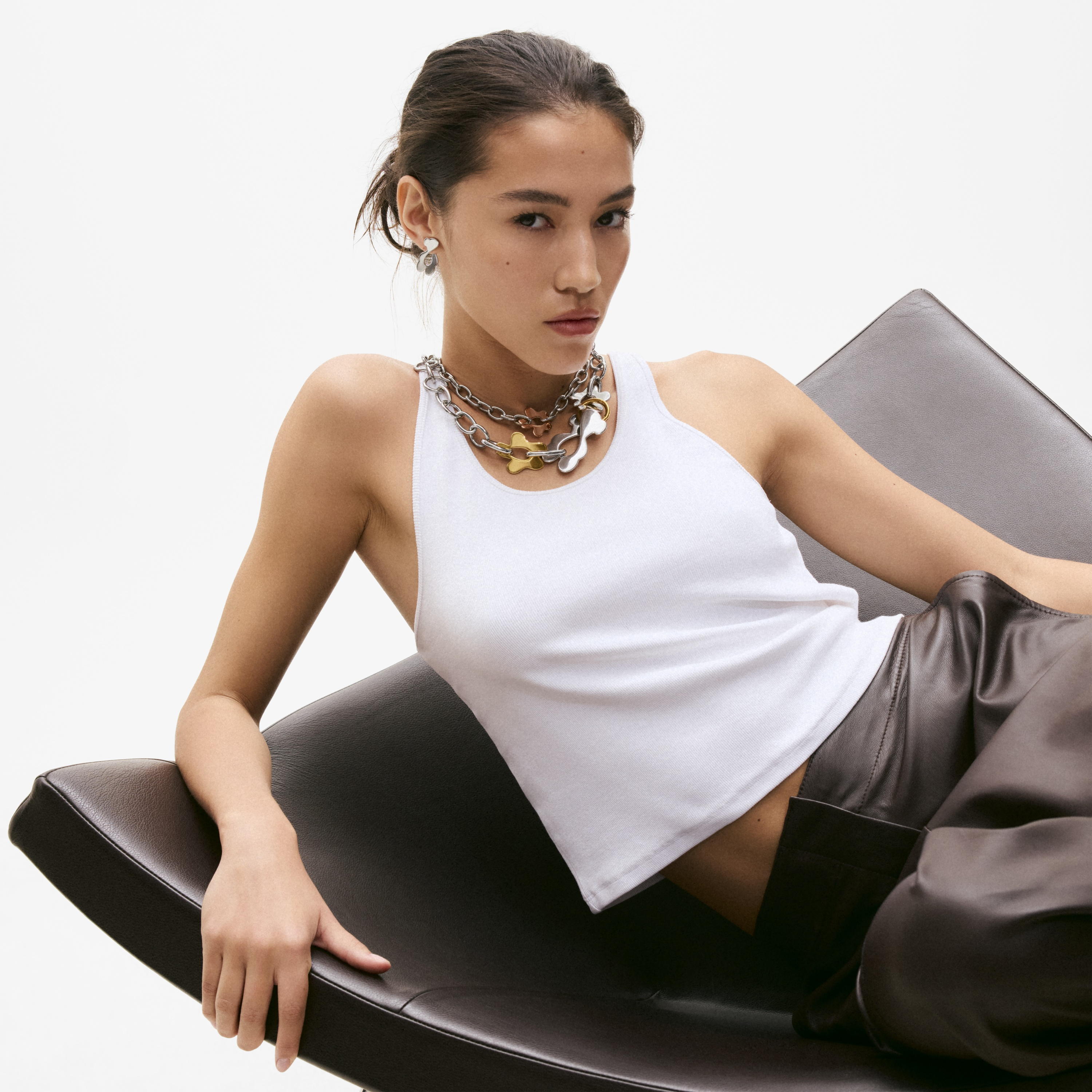 Two-tone steel motif Necklace TOUS Strain