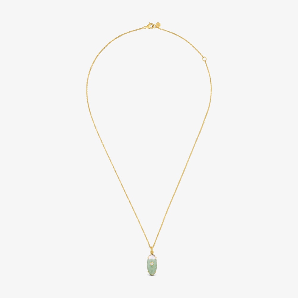Collar de oro amarillo 9 kt, diamantes creados en laboratorio y gemas TOUS Beetle LGD