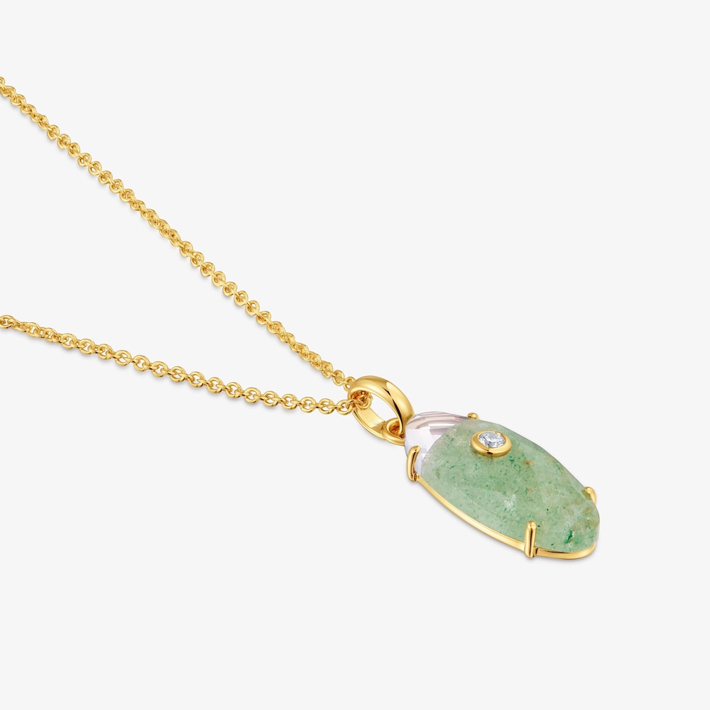 Collar de oro amarillo 9 kt, diamantes creados en laboratorio y gemas TOUS Beetle LGD