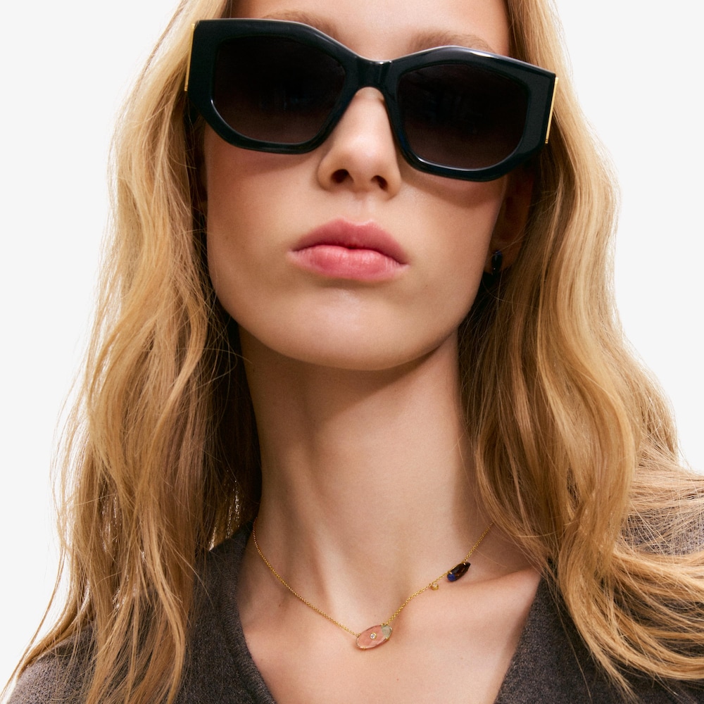 Collar de oro amarillo 9 kt, diamantes creados en laboratorio y gemas TOUS Beetle LGD