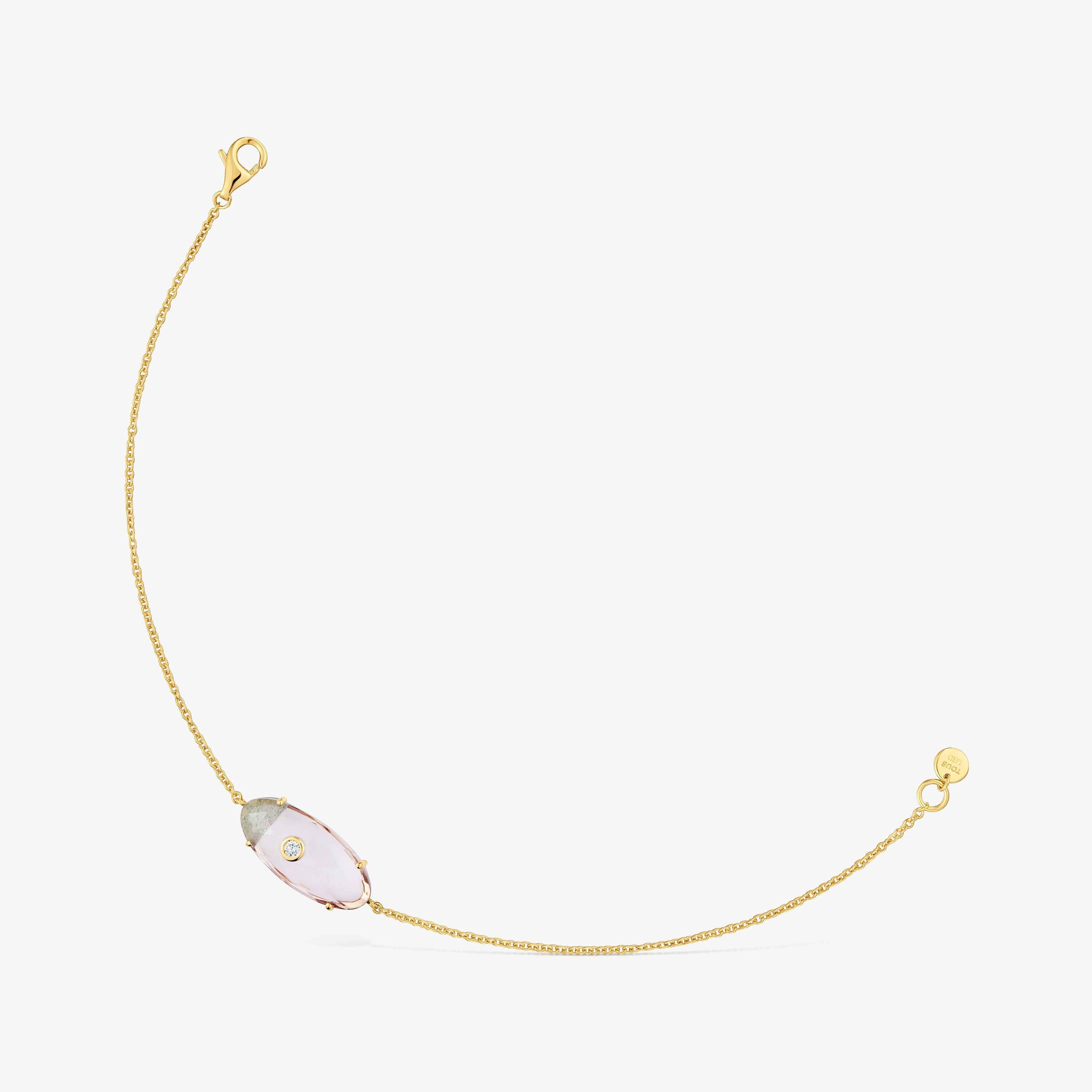 9kt yellow gold, lab-grown diamond and gemstone Bracelet TOUS Beetle LGD
