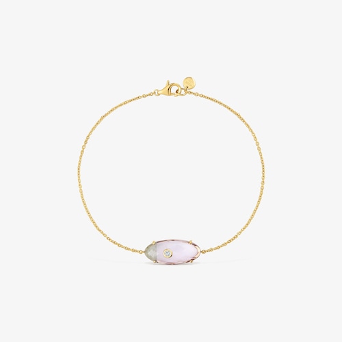 Pulsera de oro amarillo 9 kt, diamantes creados en laboratorio y gemas TOUS Beetle LGD