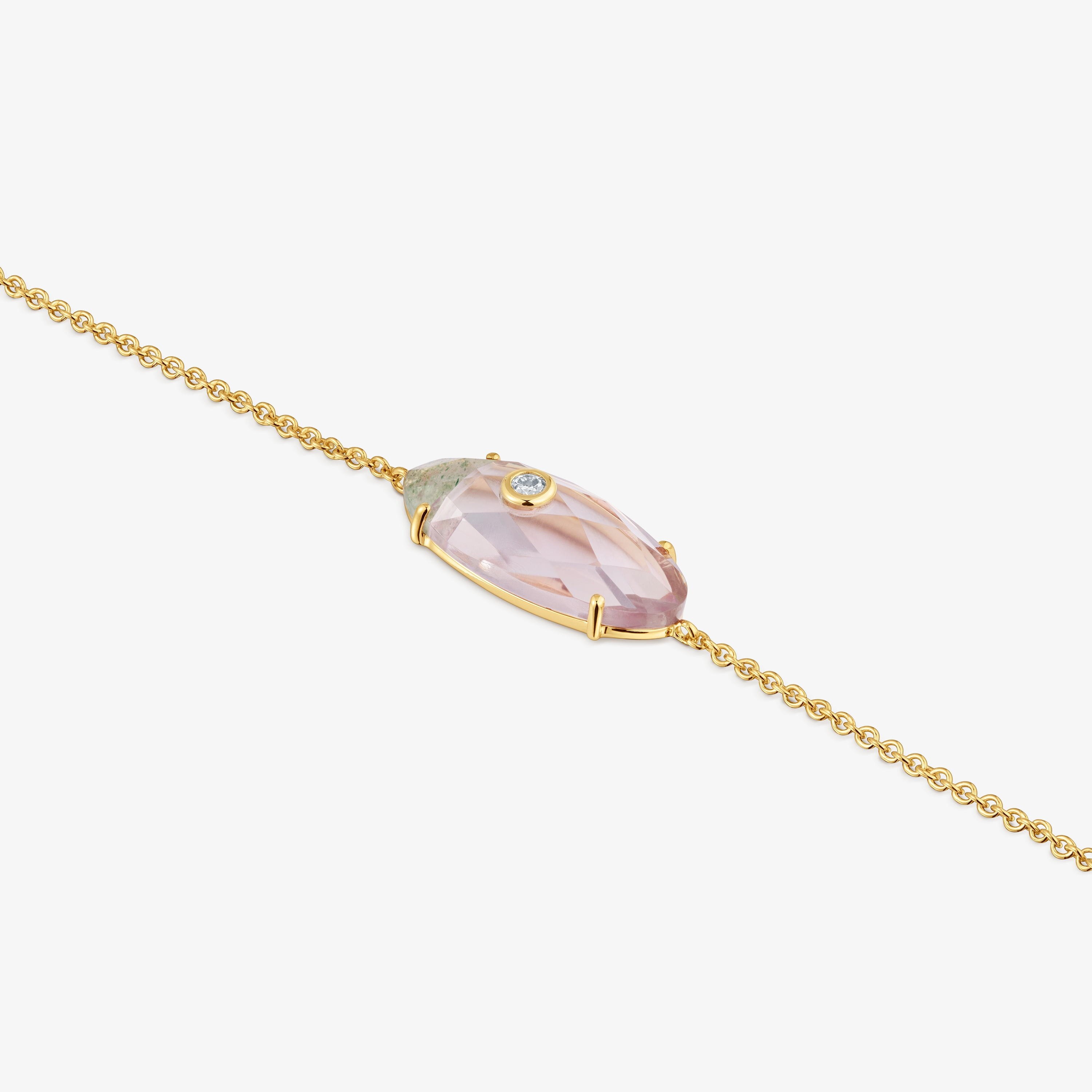 9kt yellow gold, lab-grown diamond and gemstone Bracelet TOUS Beetle LGD