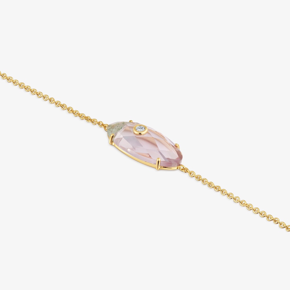 Pulsera de oro amarillo 9 kt, diamantes creados en laboratorio y gemas TOUS Beetle LGD