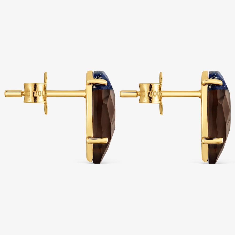 Pendientes de oro amarillo 9 kt y gemas TOUS Beetle LGD