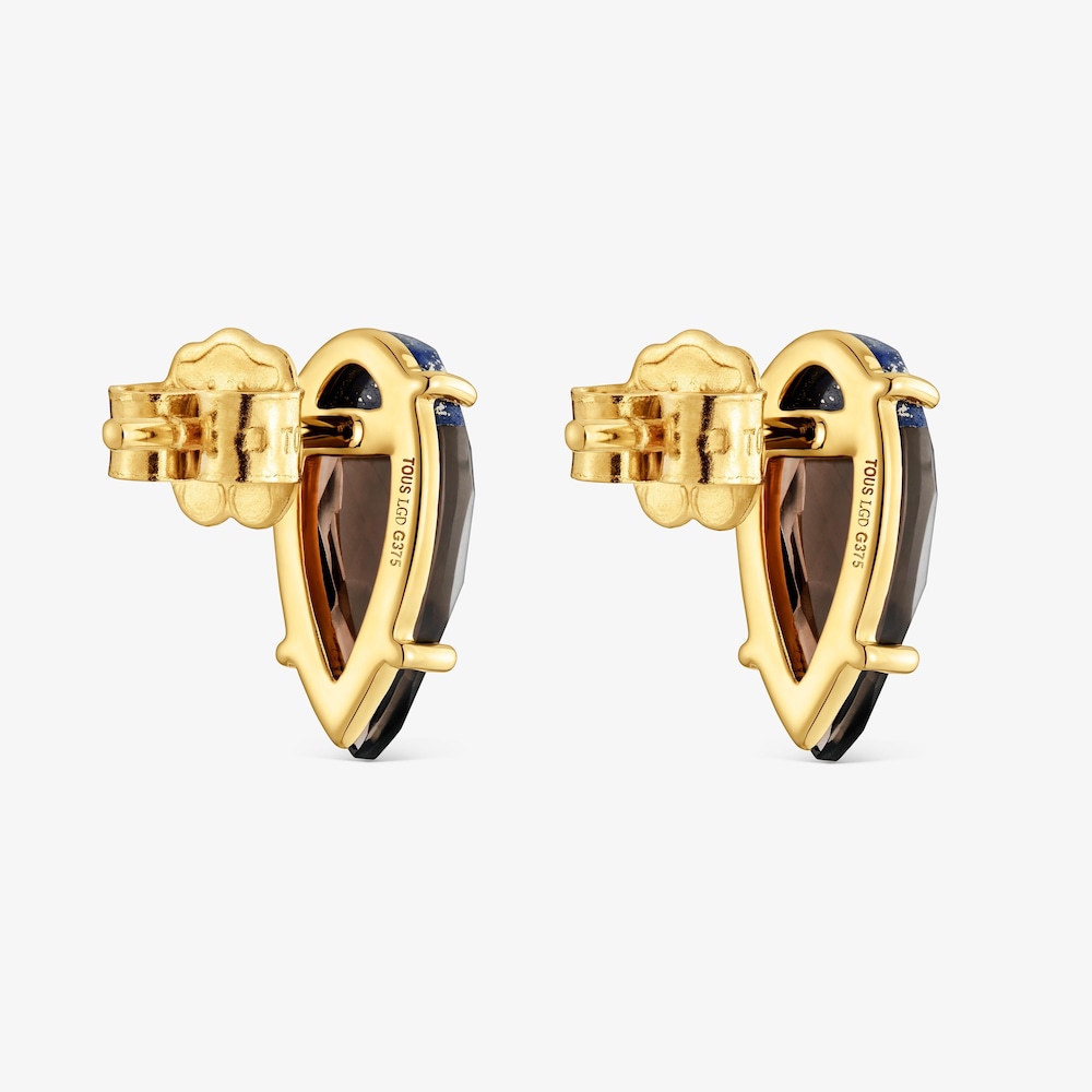 Pendientes de oro amarillo 9 kt y gemas TOUS Beetle LGD