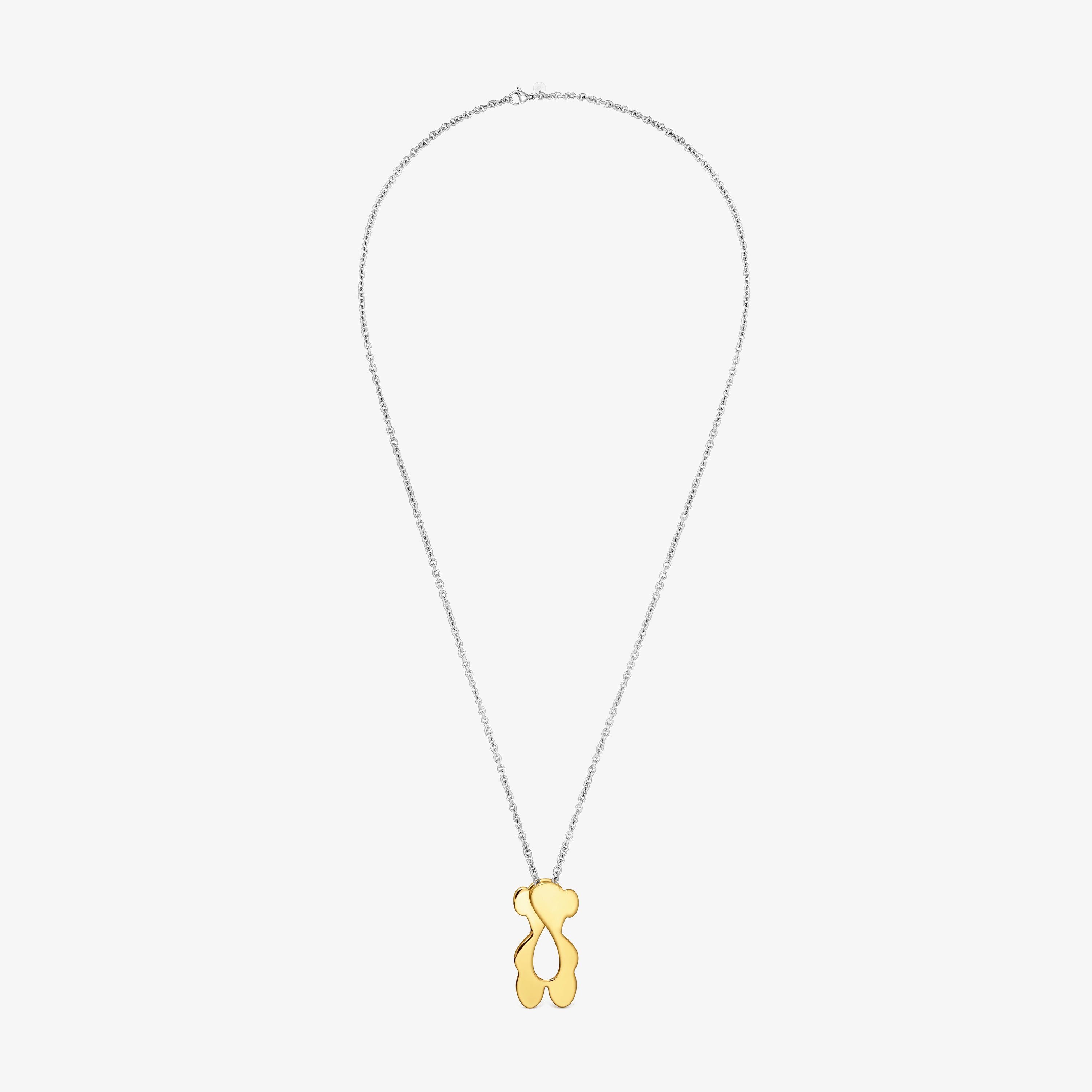 Two-tone steel bear Necklace TOUS Strain