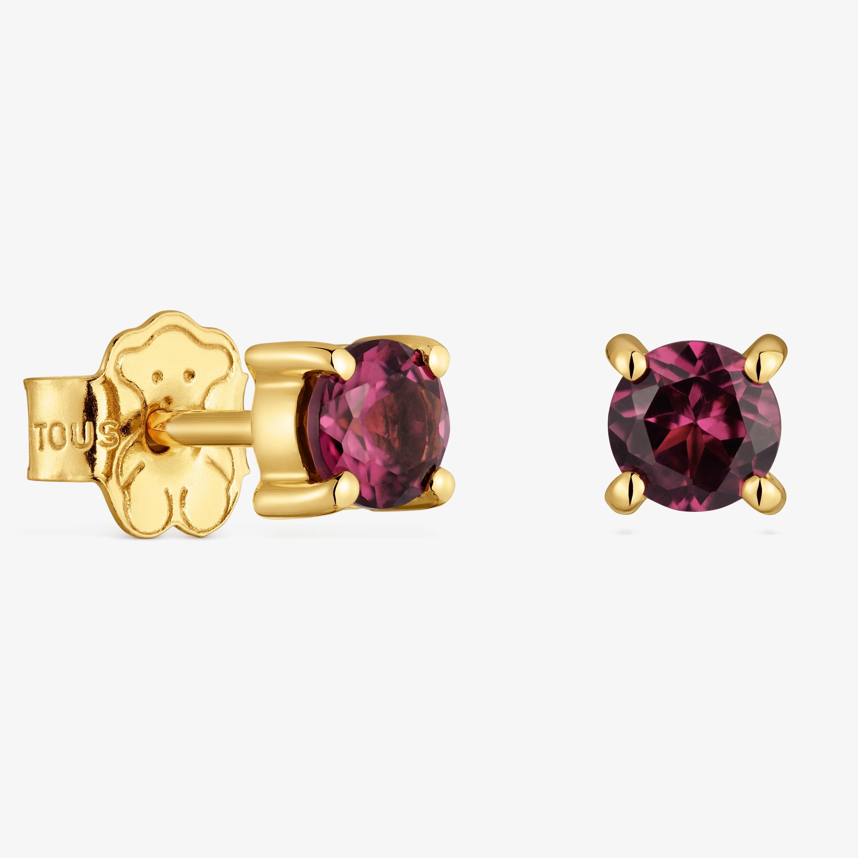 9kt gold and rhodolite Earrings TOUS Bucle