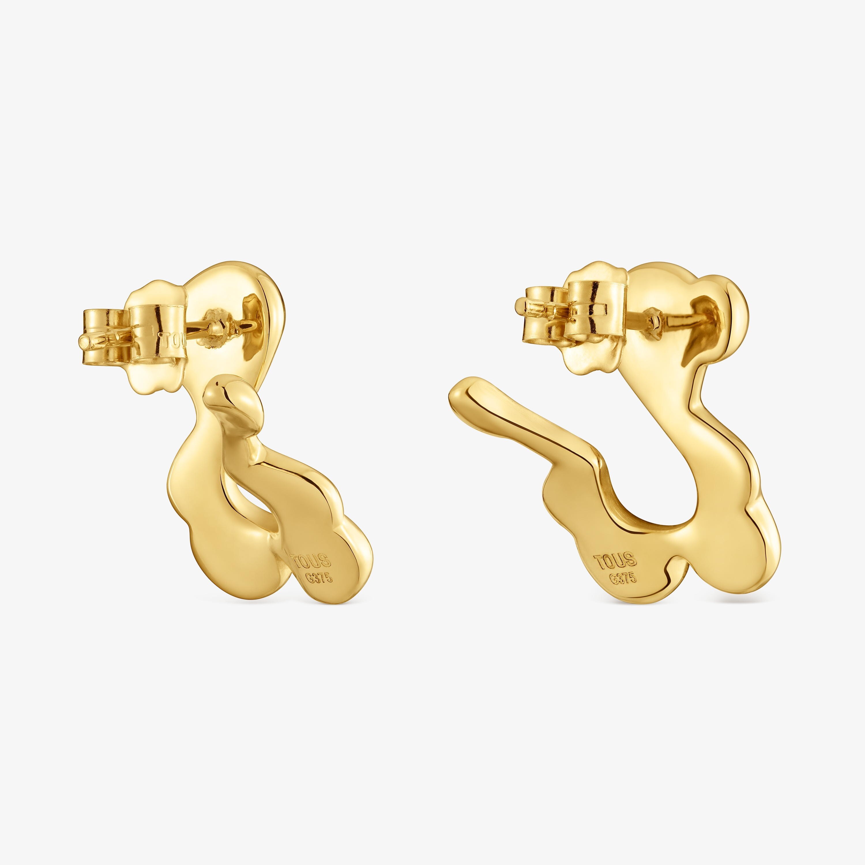 9kt gold bear Earrings TOUS Strain