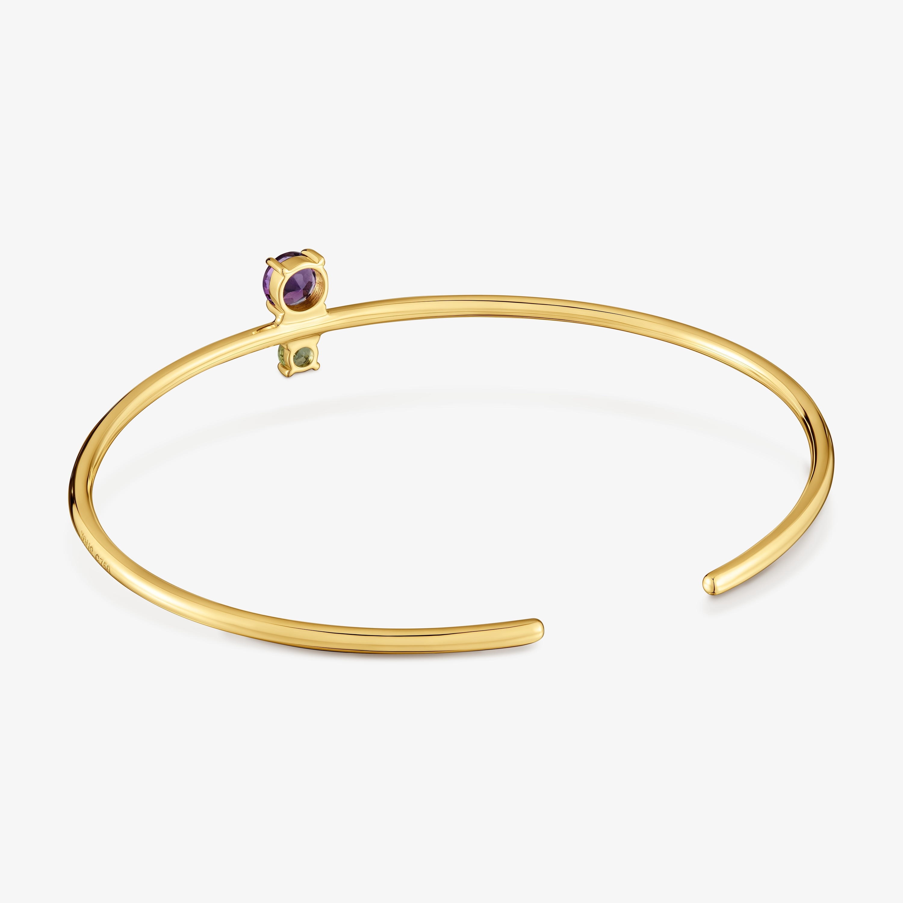 18kt gold, peridot and amethyst Bangle TOUS Ivette