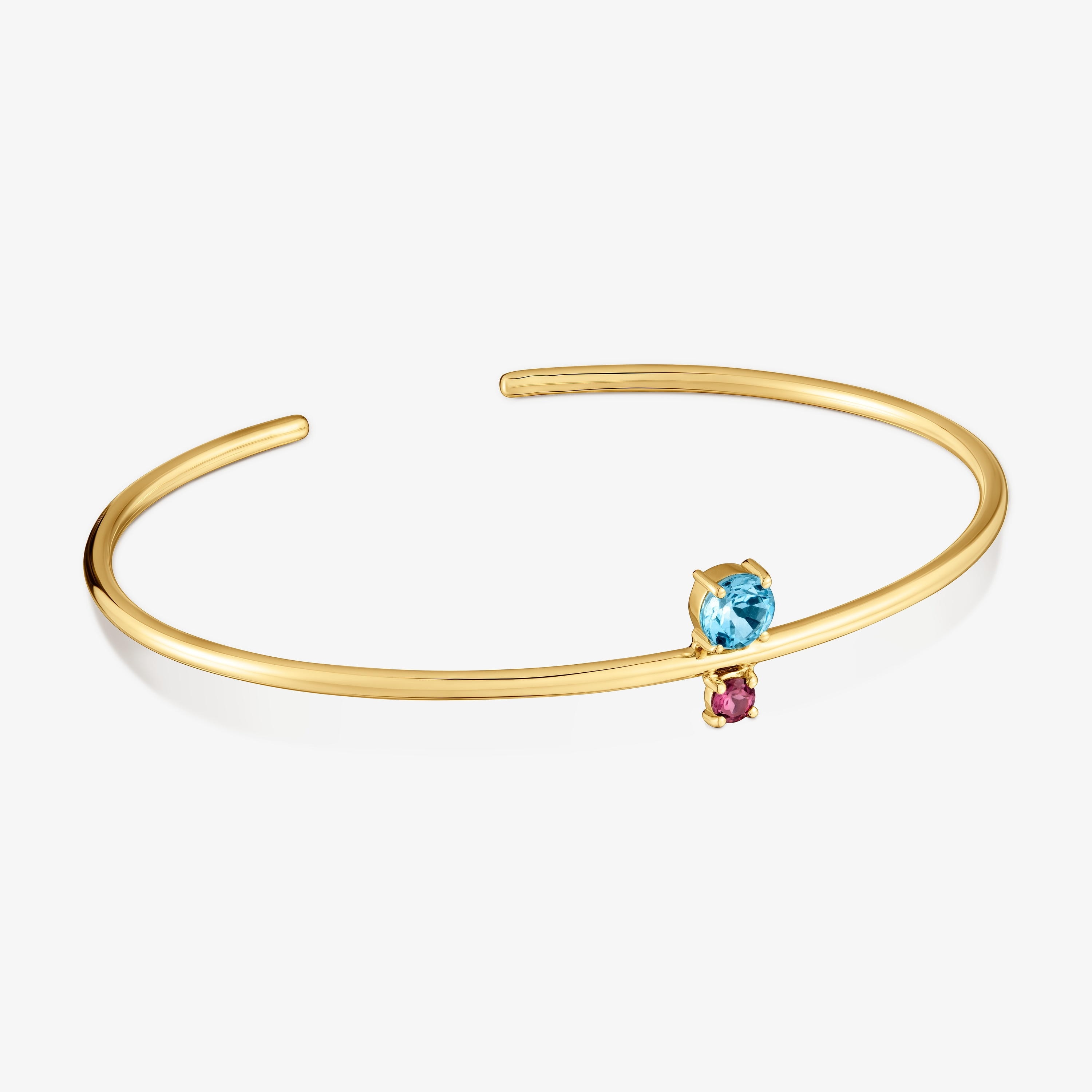 18kt gold, rhodolite and topaz Bangle TOUS Ivette