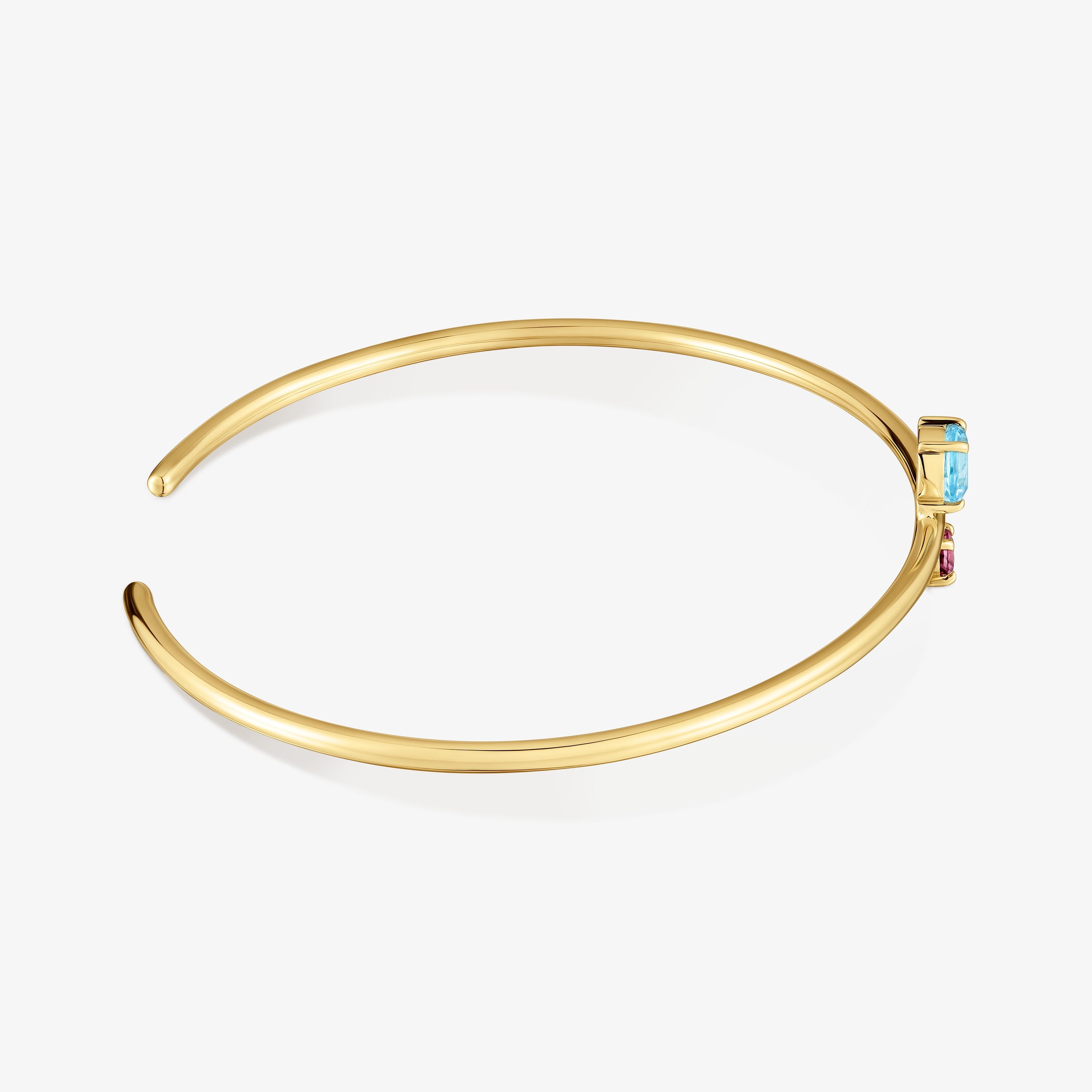 18kt gold, rhodolite and topaz Bangle TOUS Ivette