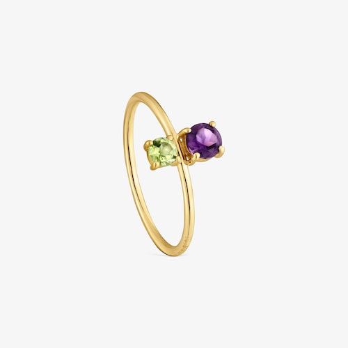 18kt gold, peridot and amethyst Ring TOUS Ivette