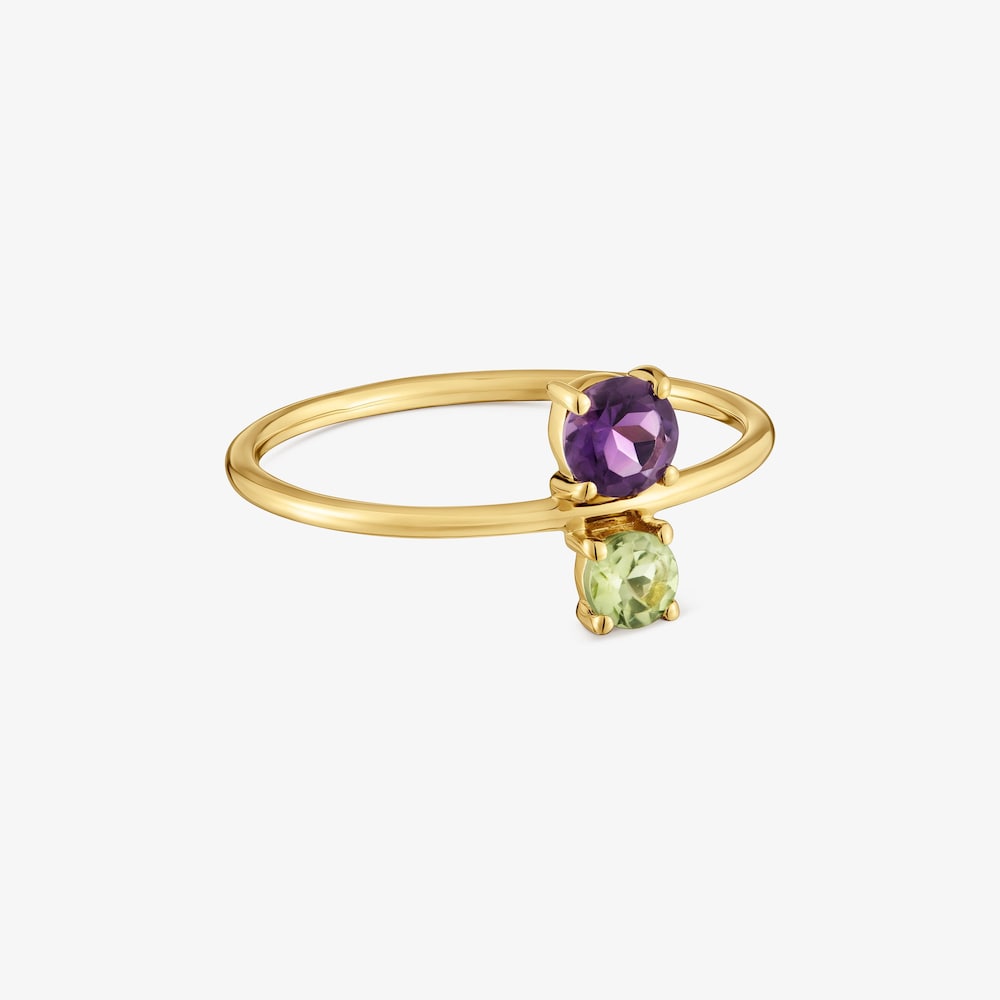 18kt gold, peridot and amethyst Ring TOUS Ivette