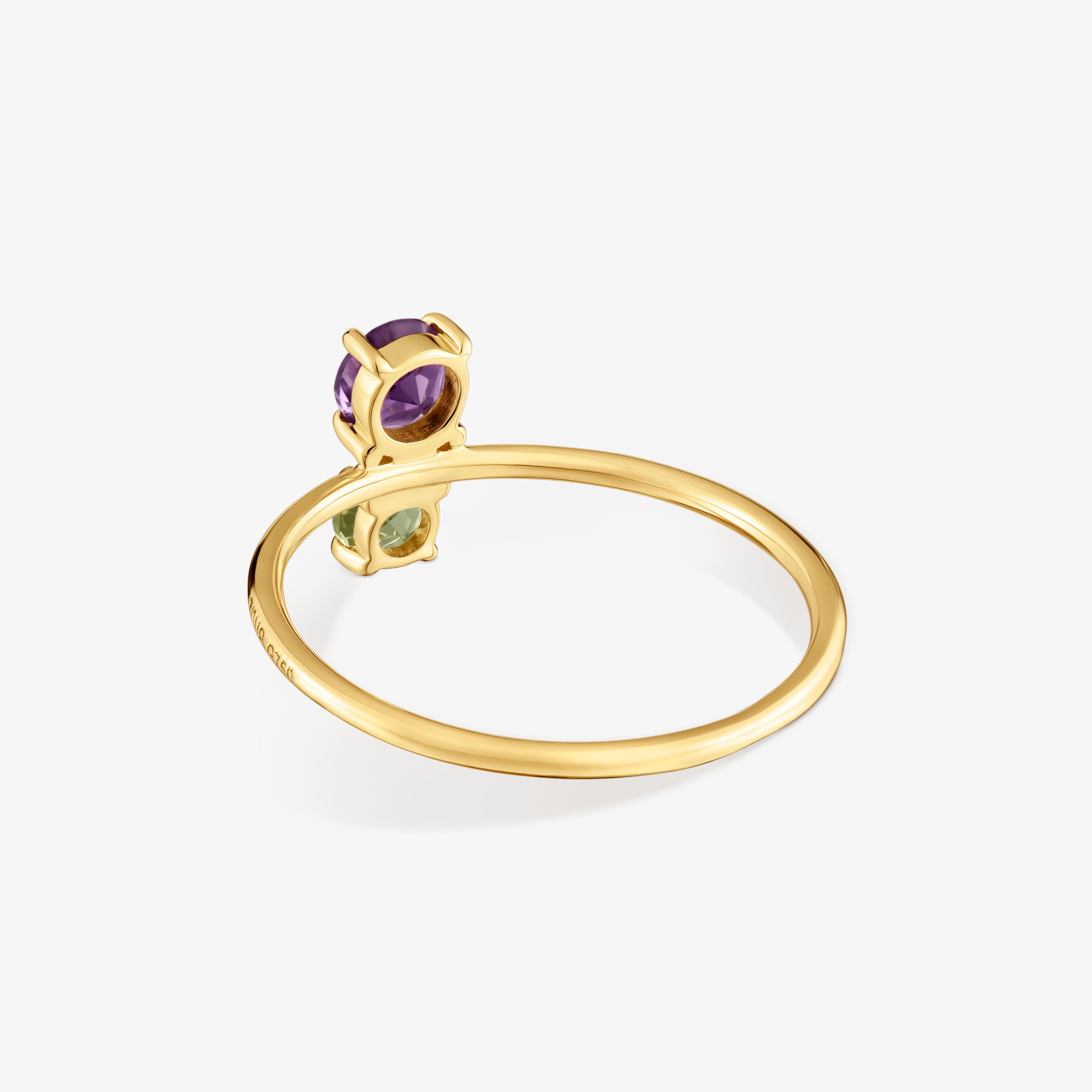 18kt gold, peridot and amethyst Ring TOUS Ivette