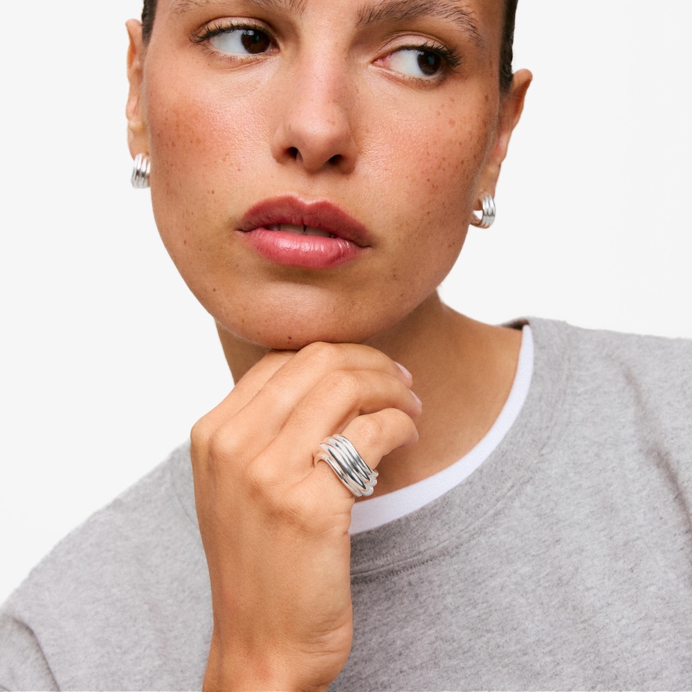 Anillo en ba&ntilde;o de plata TOUS Lia