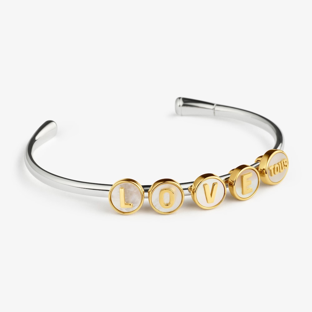 Charm lettera Y in argento placcato oro e madreperla TOUS Universe