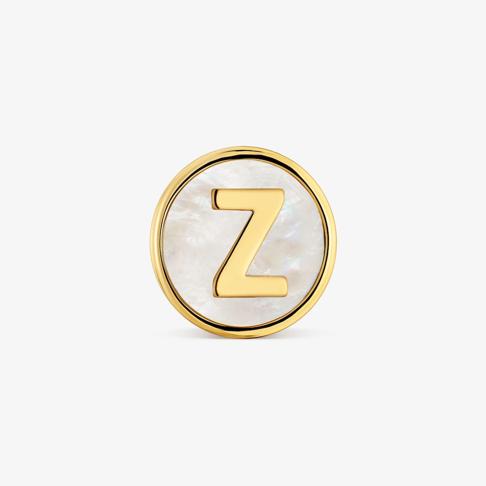 Charm lettera Z in argento placcato oro e madreperla TOUS Universe