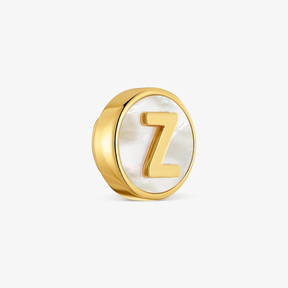 Charm lettera Z in argento placcato oro e madreperla TOUS Universe