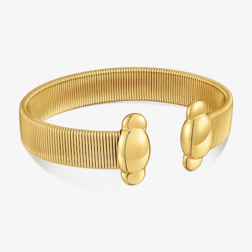 Pulsera esclava L de acero dorado Head to TOUS