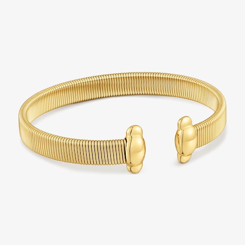 Pulsera esclava de acero dorado Head to TOUS