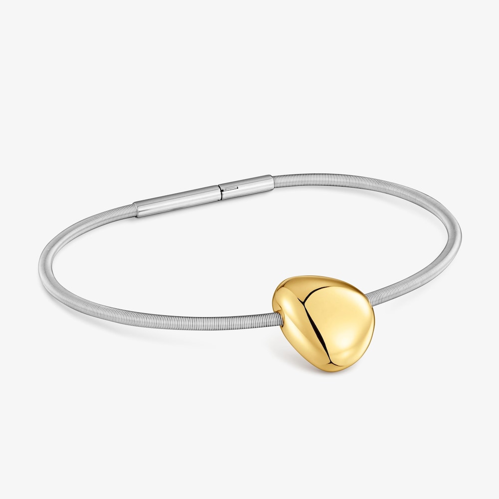 Pulsera de acero y oro 9 kt TOUS Cool Stones