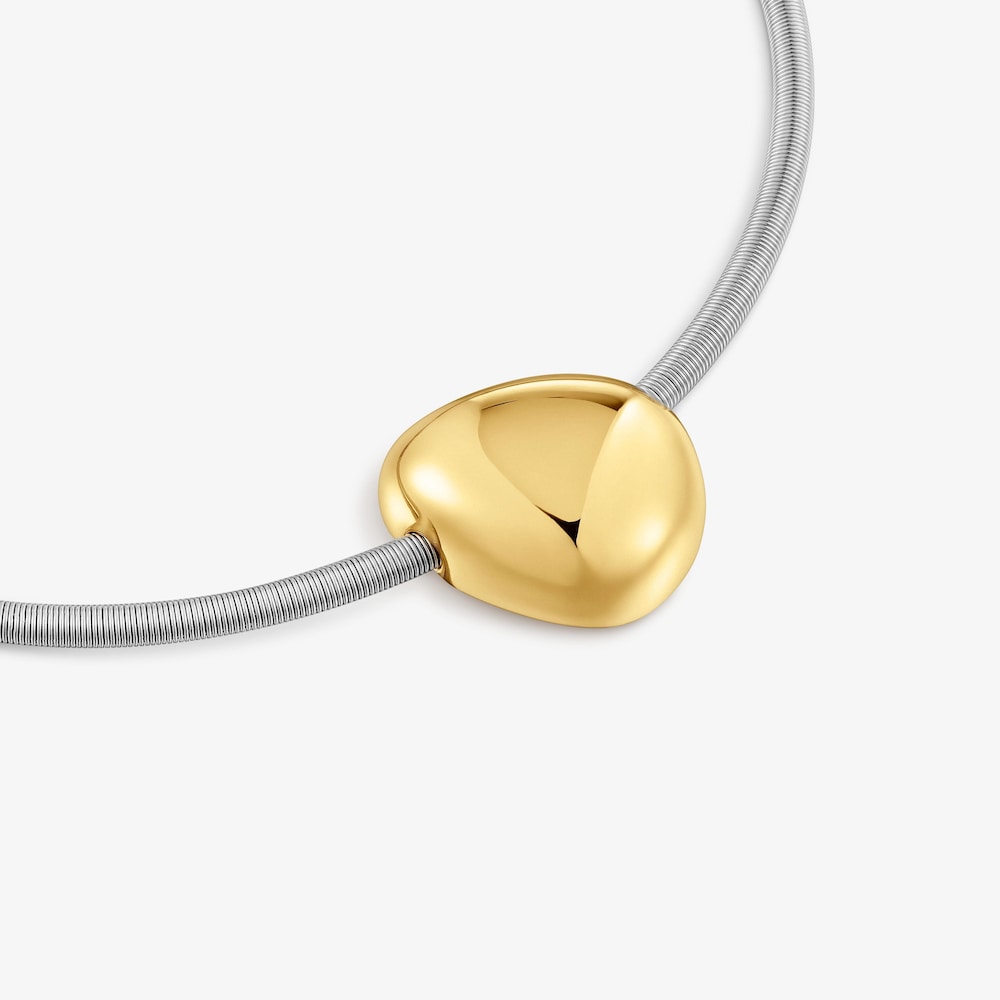 Pulsera de acero y oro 9 kt TOUS Cool Stones