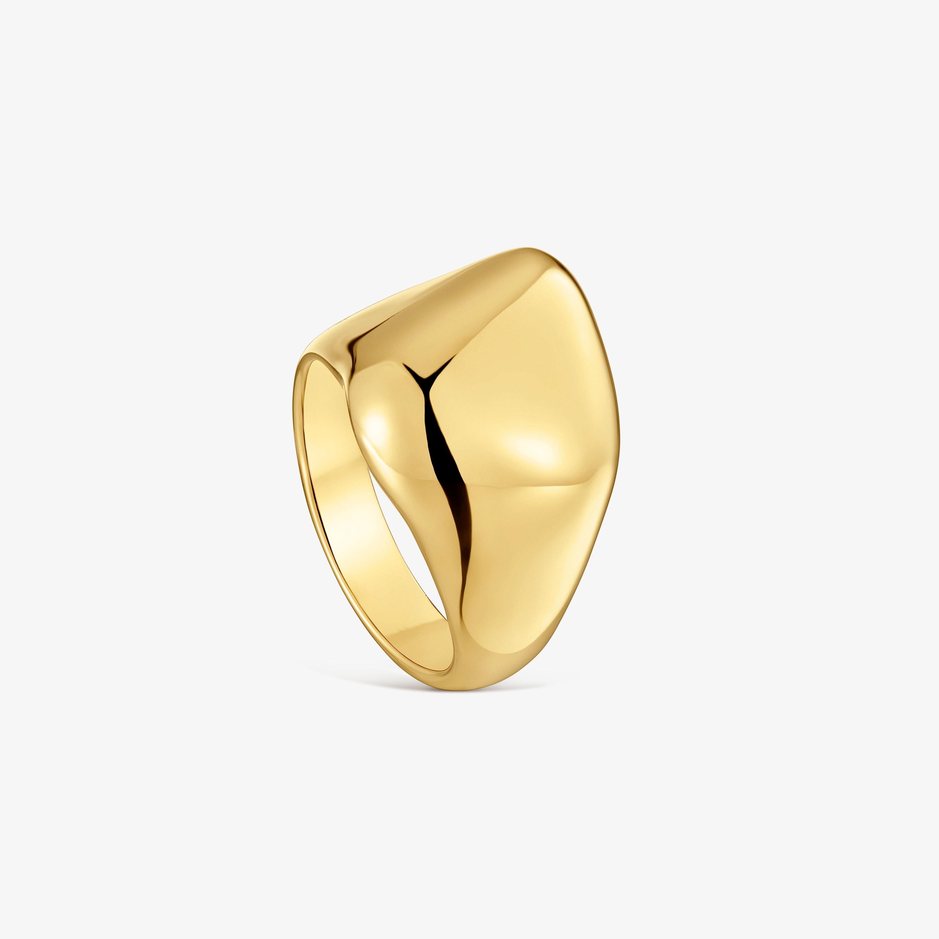 9kt gold Signet ring TOUS Cool Stones
