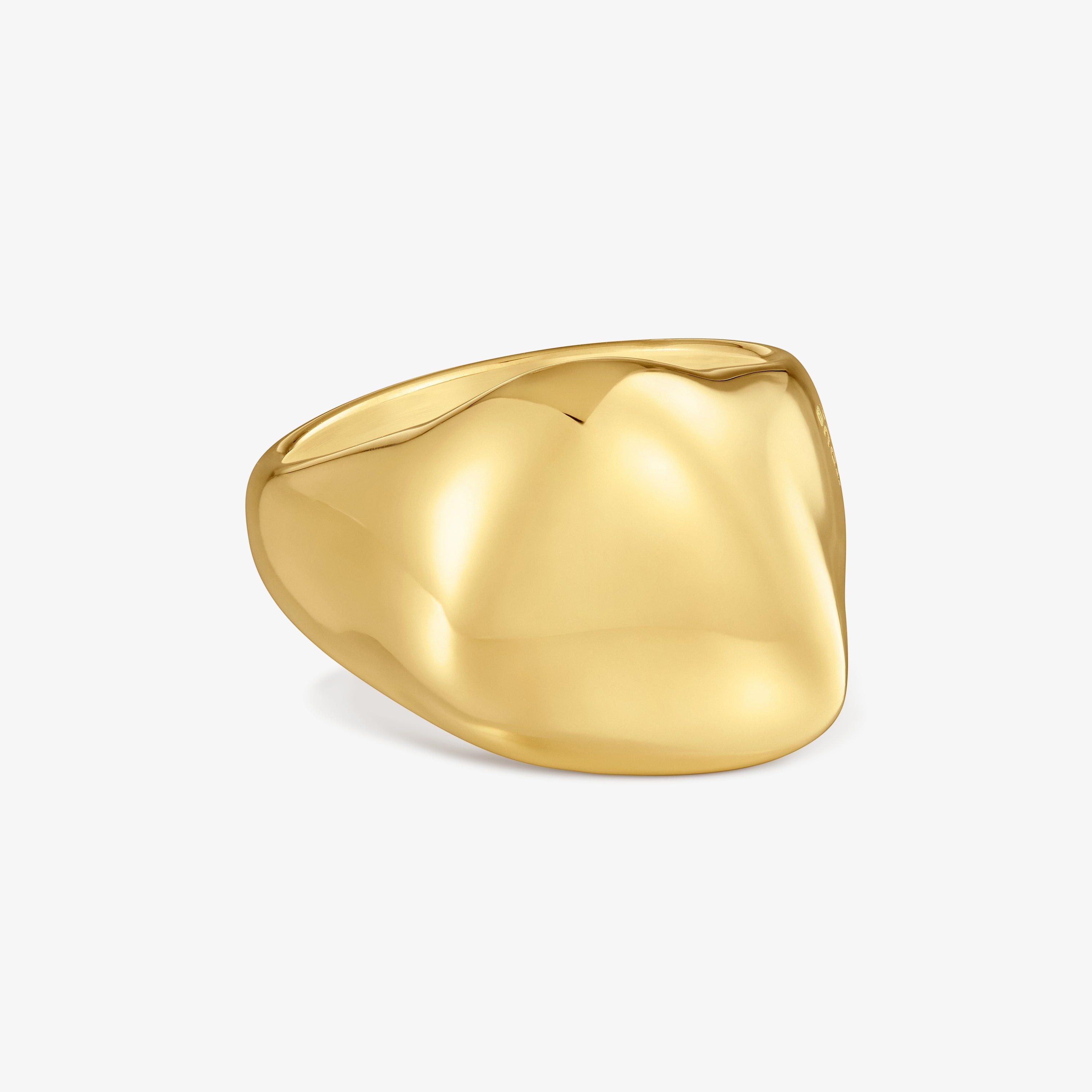 9kt gold Signet ring TOUS Cool Stones