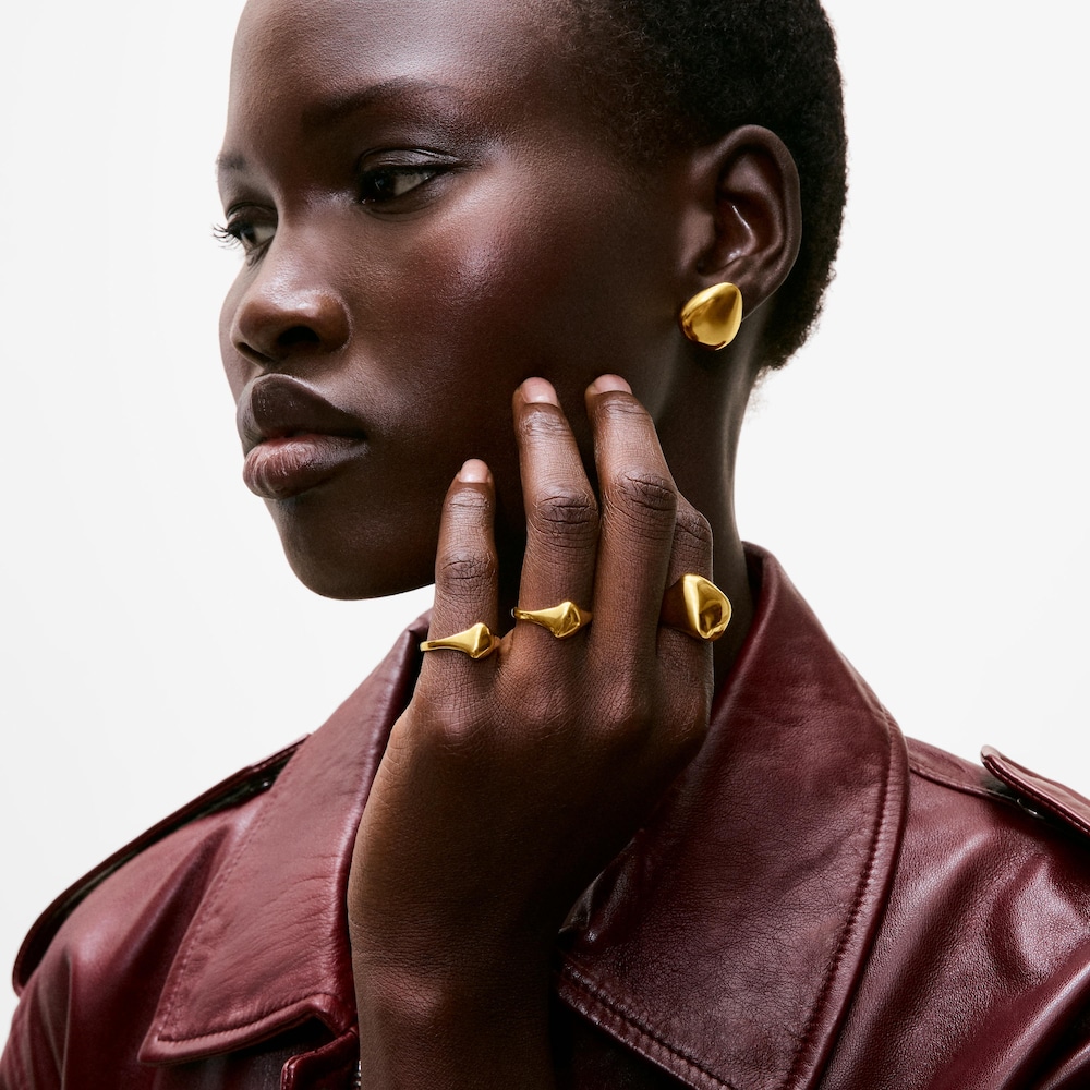 Anello a sigillo in oro 9&nbsp;kt TOUS Cool Stones