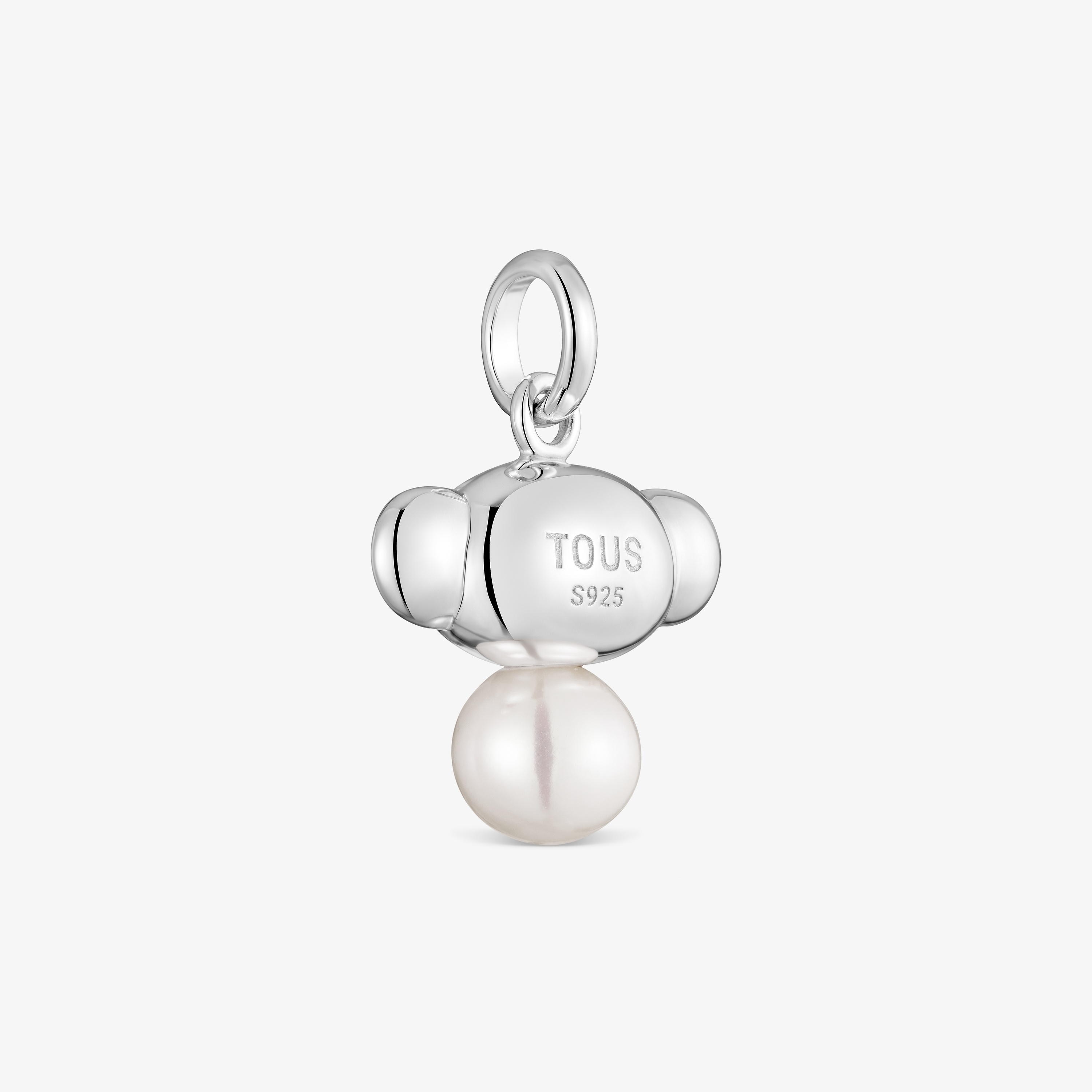 Silver and cultured pearl Pendant Head to TOUS 