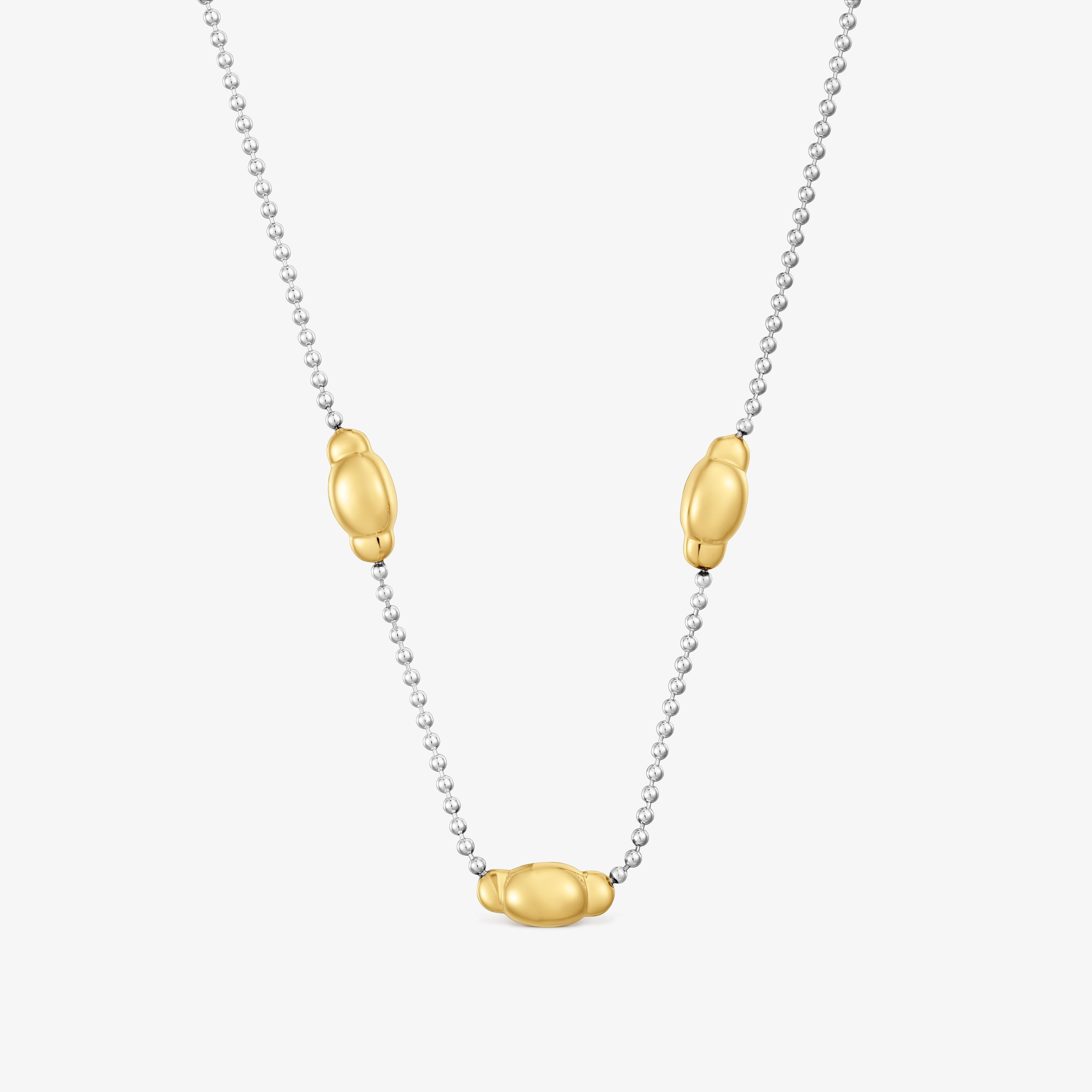 Two-tone silver Necklace Head to TOUS 