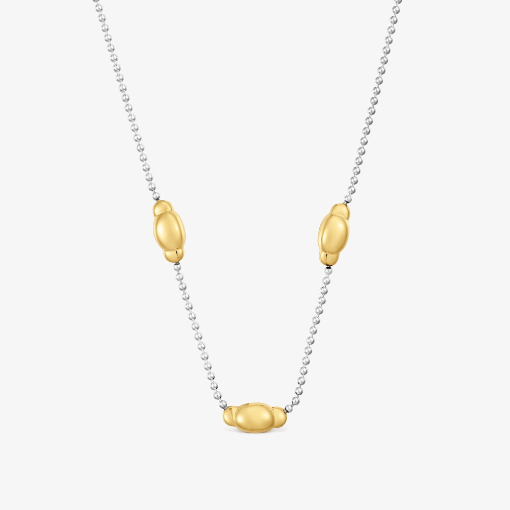 Collar de plata bicolor Head to TOUS 