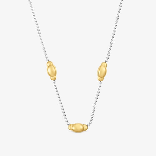 Collar de plata bicolor Head to TOUS 