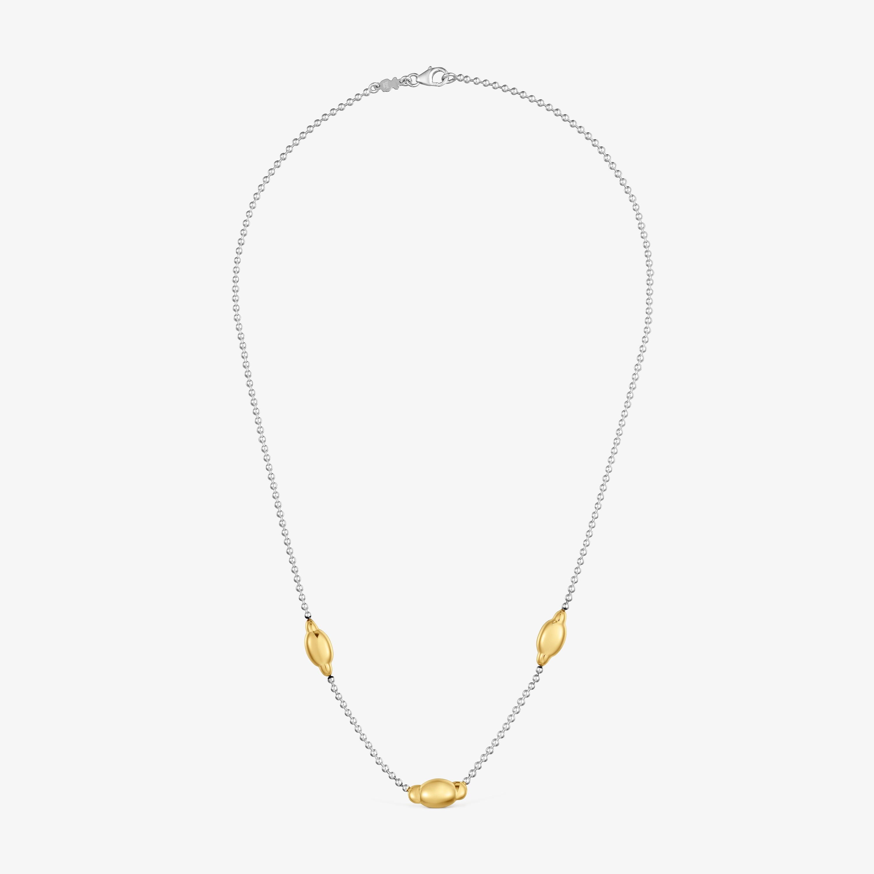 Two-tone silver Necklace Head to TOUS 