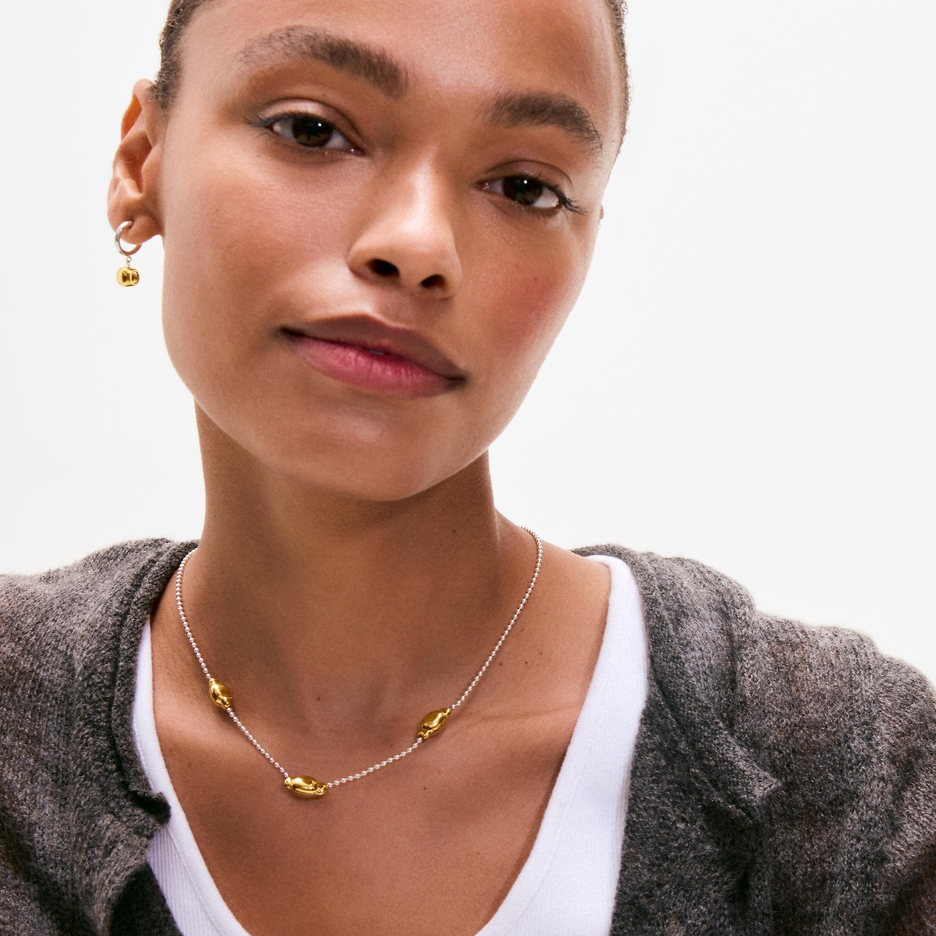 Two-tone silver Necklace Head to TOUS 
