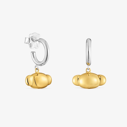 Pendientes de aro bicolor Head to TOUS 