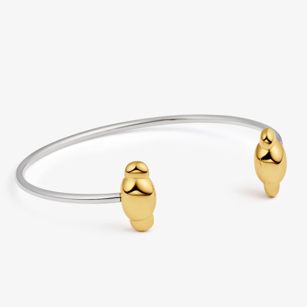 Pulsera esclava de plata bicolor Head to TOUS 