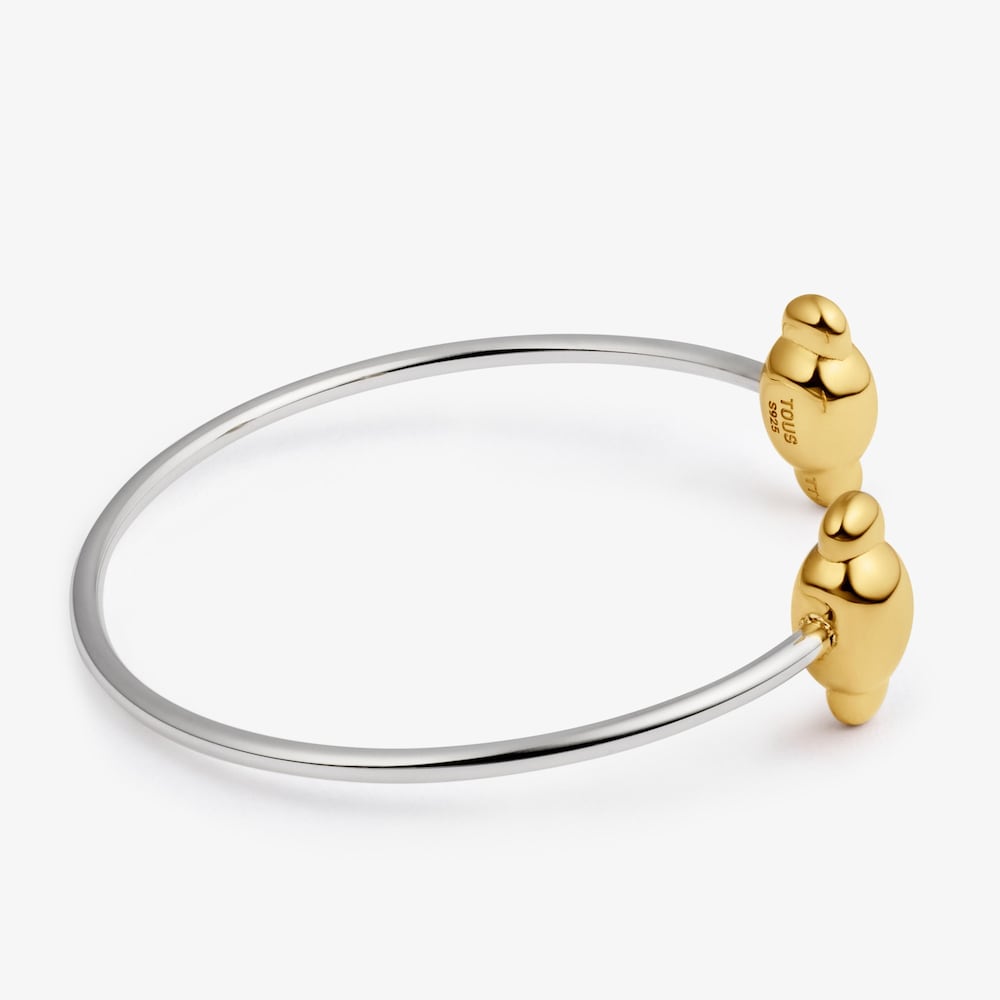 Pulsera esclava de plata bicolor Head to TOUS 
