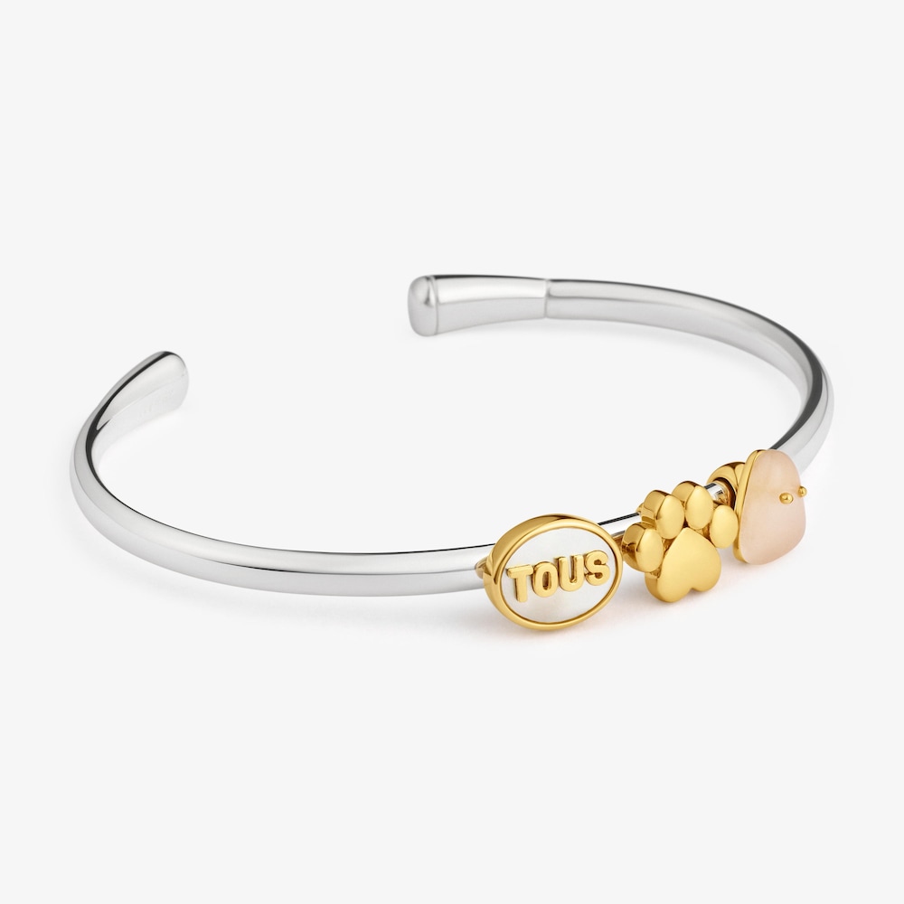 Charm zampa in argento placcato oro TOUS Universe 