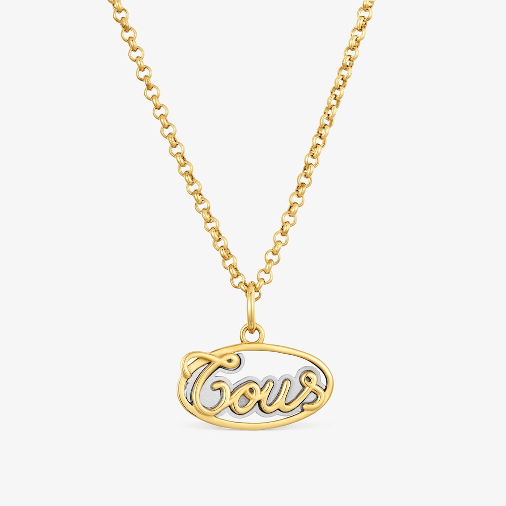 Colar de a&ccedil;o dourado TOUS Charming