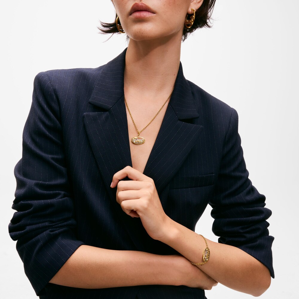 Collar de acero dorado TOUS Charming