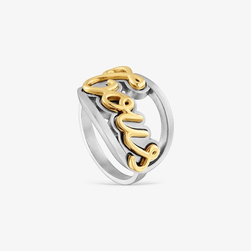 Anello in acciaio color oro TOUS Charming