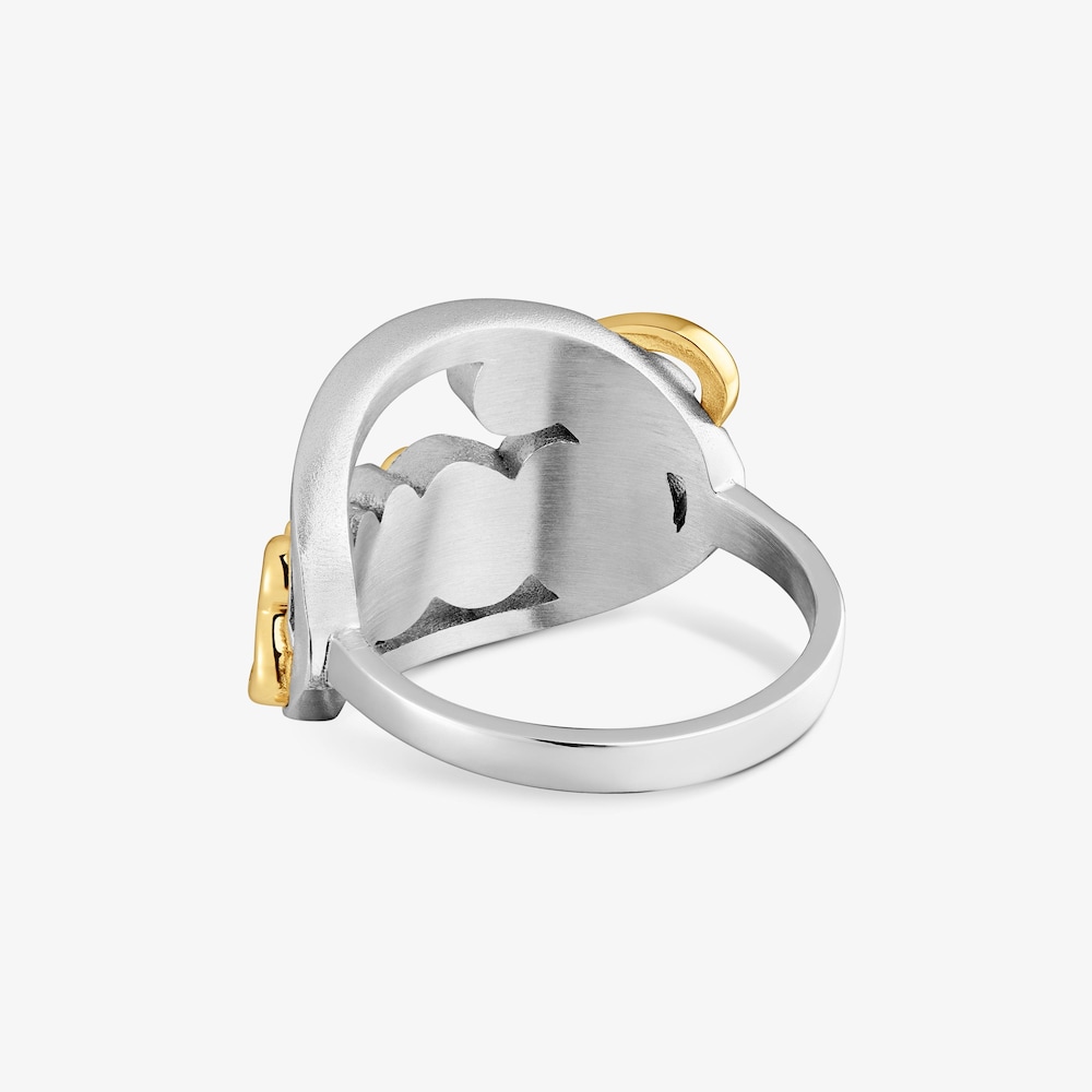 Anello in acciaio color oro TOUS Charming