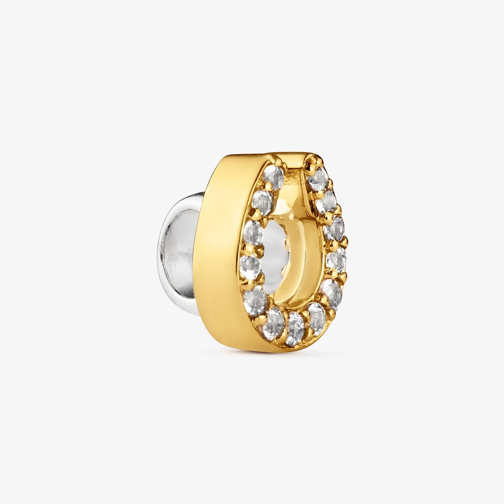 Charm ferro di cavallo bicolore con topazio TOUS Universe