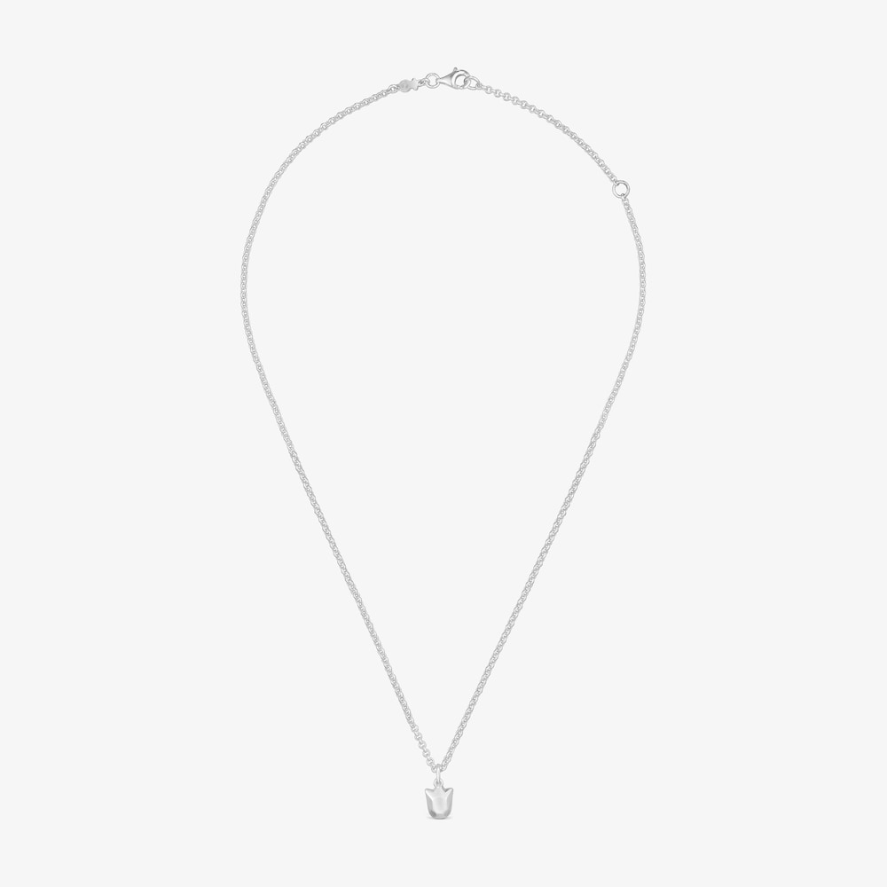 Collier tulipe en argent Icon Metal