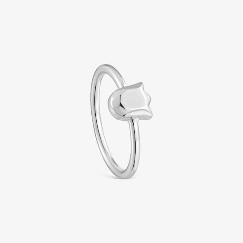 Ring aus Silber mit Tulpenmotiv Icon Metal