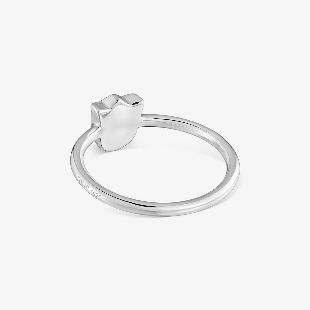 Ring aus Silber mit Tulpenmotiv Icon Metal